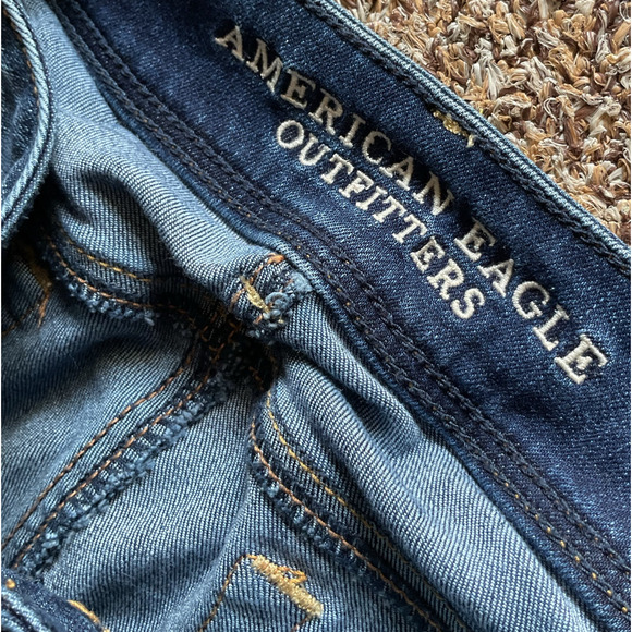 American Eagle Kick Boot Jeans Women’s Sz 4 Regular Super Stretch Bootcut 2013 - Picture 5 of 9